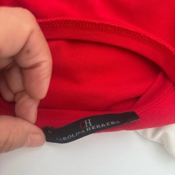 Carolina Herrera Red and White Skirt Set - Picture 16 of 16